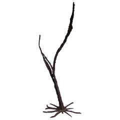 1980s Abstract Brutalist Sculpture in Wrought Iron