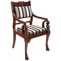 Fine 19th Century Mahogany Desk Armchair