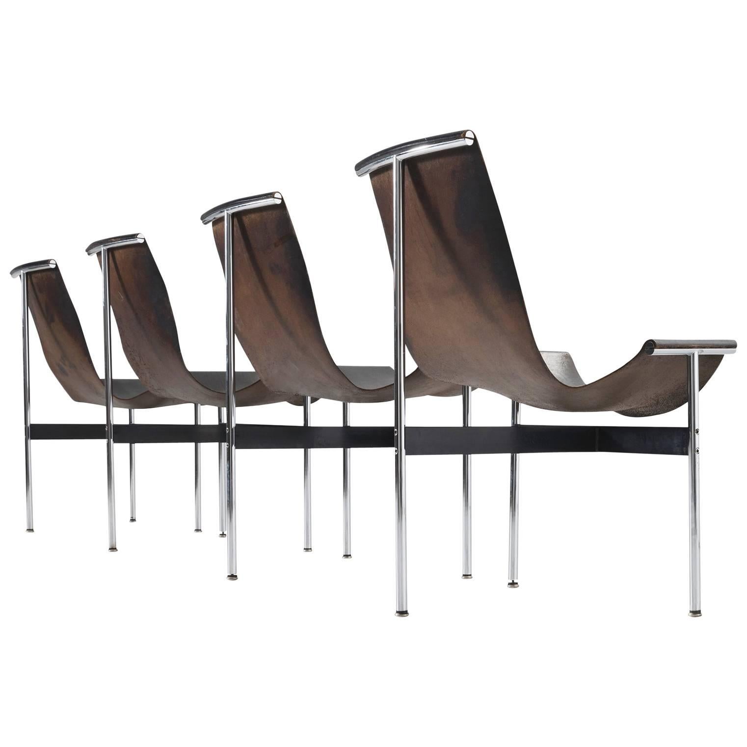 Katalovos T Chairs in Original Black Leather