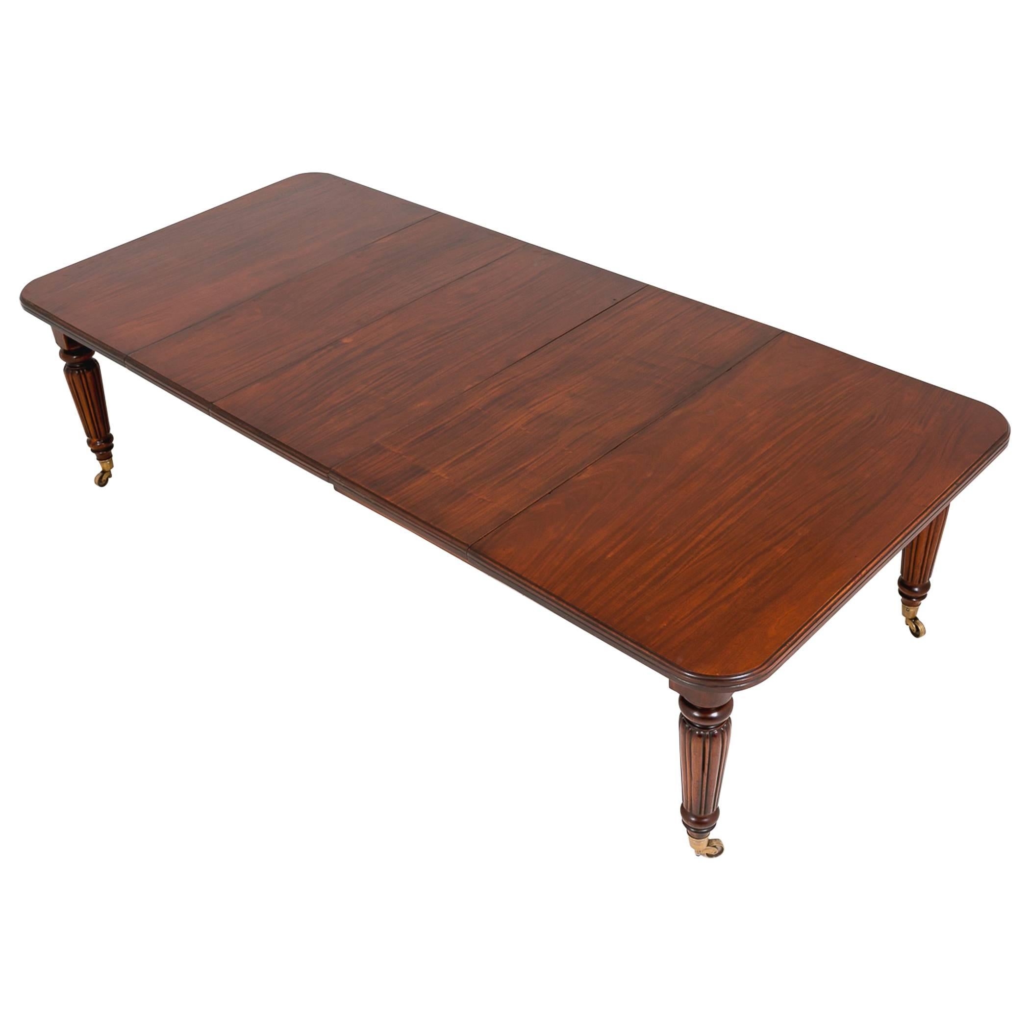 Mid-Victorian Mahogany Extending Dining Table For Sale