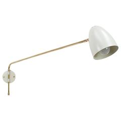 Mid-Century French Swivelling Potence Wall Lamp Sconce, 1950s 6