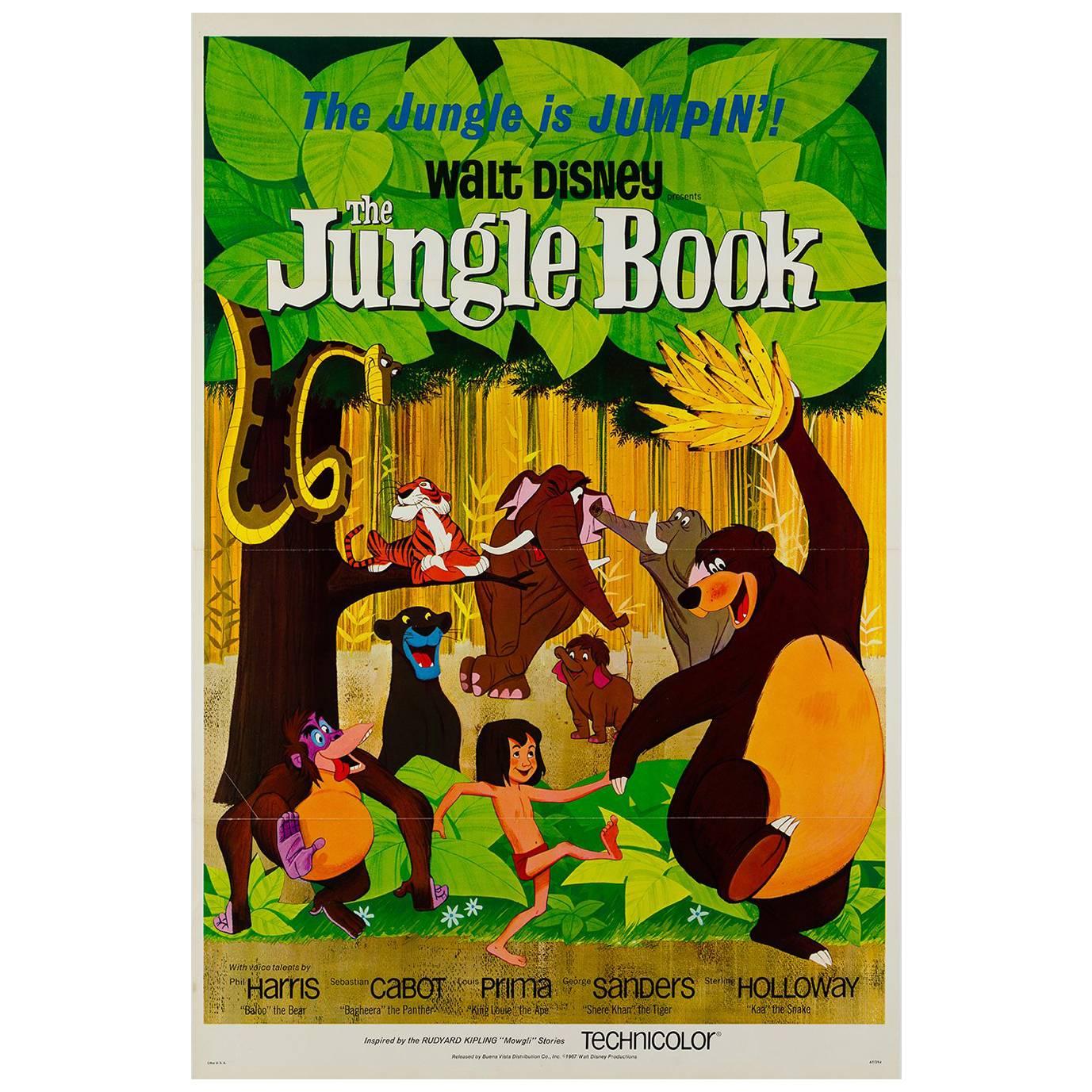 Jungle Book Original Us Film Poster, 1961