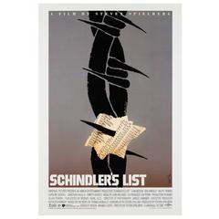 Schindler's List Original Us Film Poster, Saul Bass, 1993 3