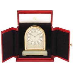 Vintage 'Partners' Double-Sided Desk Clock by Cartier