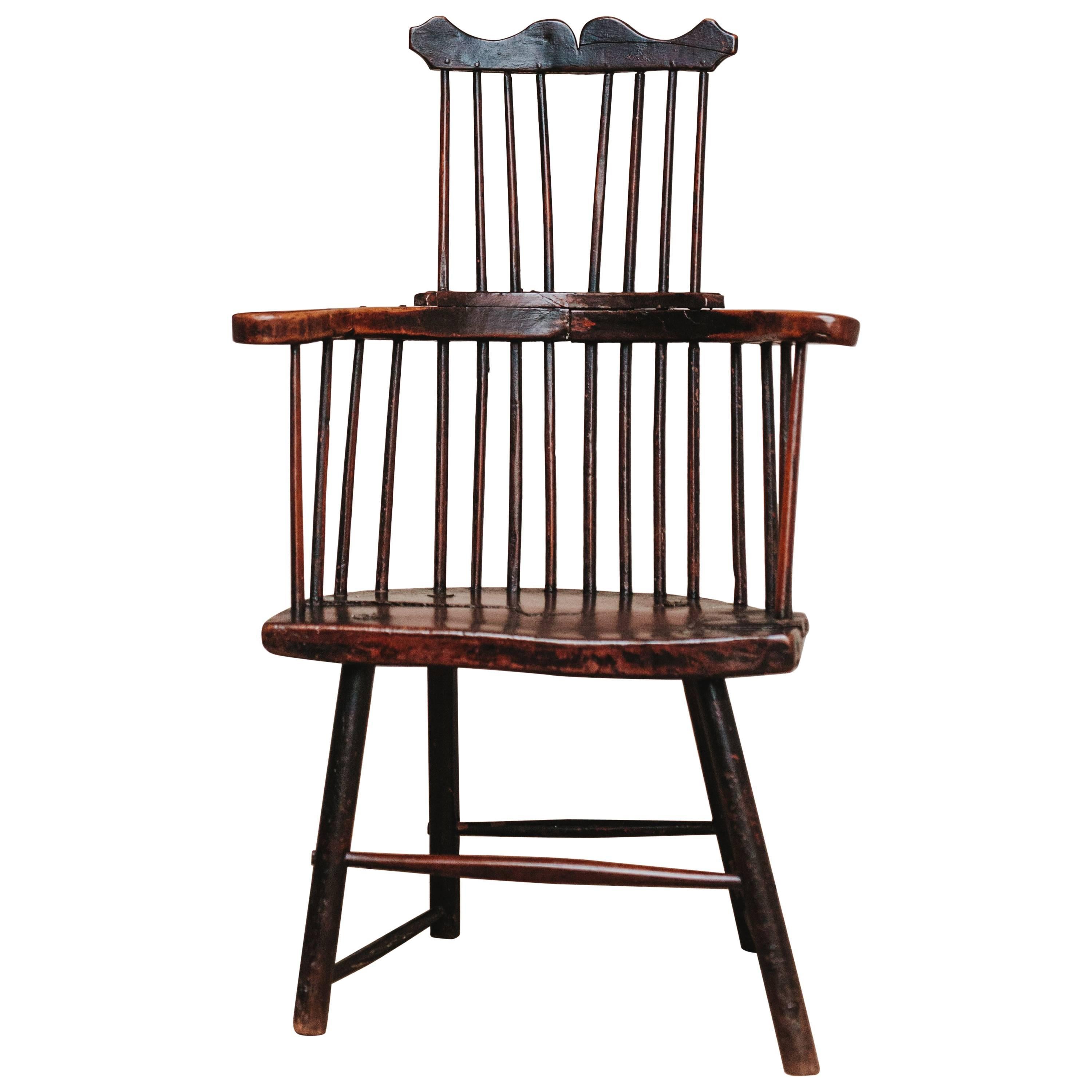 18th Century Comb Back Windsor Chair