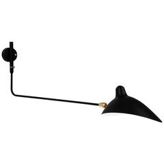 Serge Mouille Applique Model "One Rotating Straight Arm" Black or White 10
