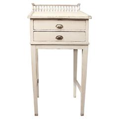 Grey Painted Writing Desk in the Style Gustavian from the 1840s 3