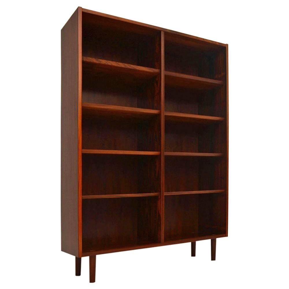 Danish Rosewood Open Bookcase by Poul Hundevad