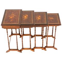 Superb French Rosewood Nest of Tables