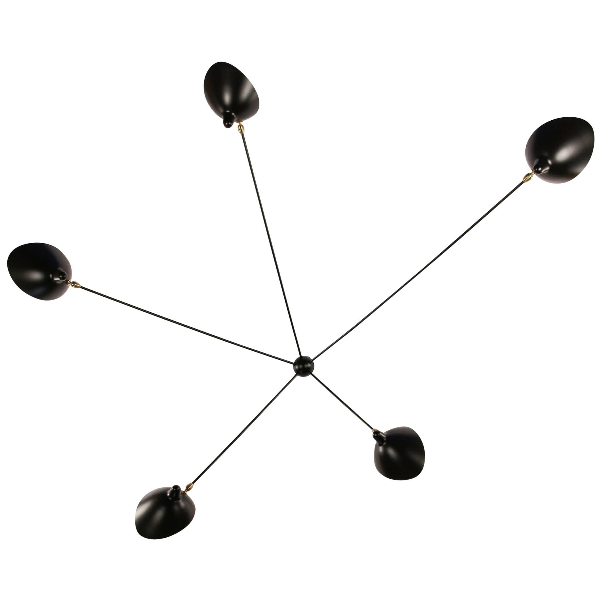 Sconce Lamp Serge Mouille Model Applique Spider 5 Arms In Sconce Lamp Serge Mouille Model Applique Spider 5 Arms In