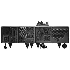 BD Barcelona Credenza, Storage Cabinet or Side Board with Artistic Relief