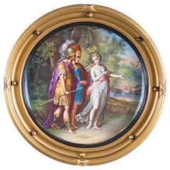 Antique Plaque in Gilded Frame After A. Kauffman, circa 1880
