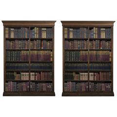 Antique Pair of Late 19th Century Oak Bookcases
