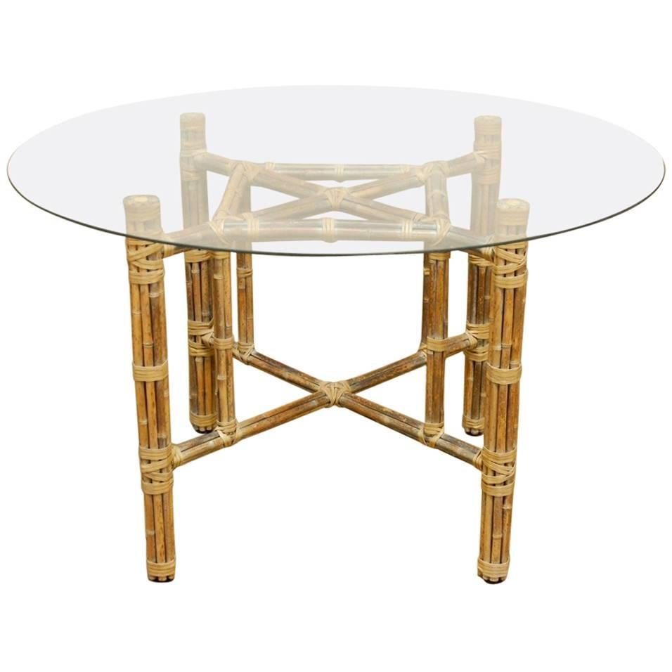 Organic Modern Reeded Bamboo Dining Table by McGuire