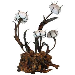 Sculptural Mid-Century Sea Urchin Fantasy Table Lamp Attributed to Curtis Jere