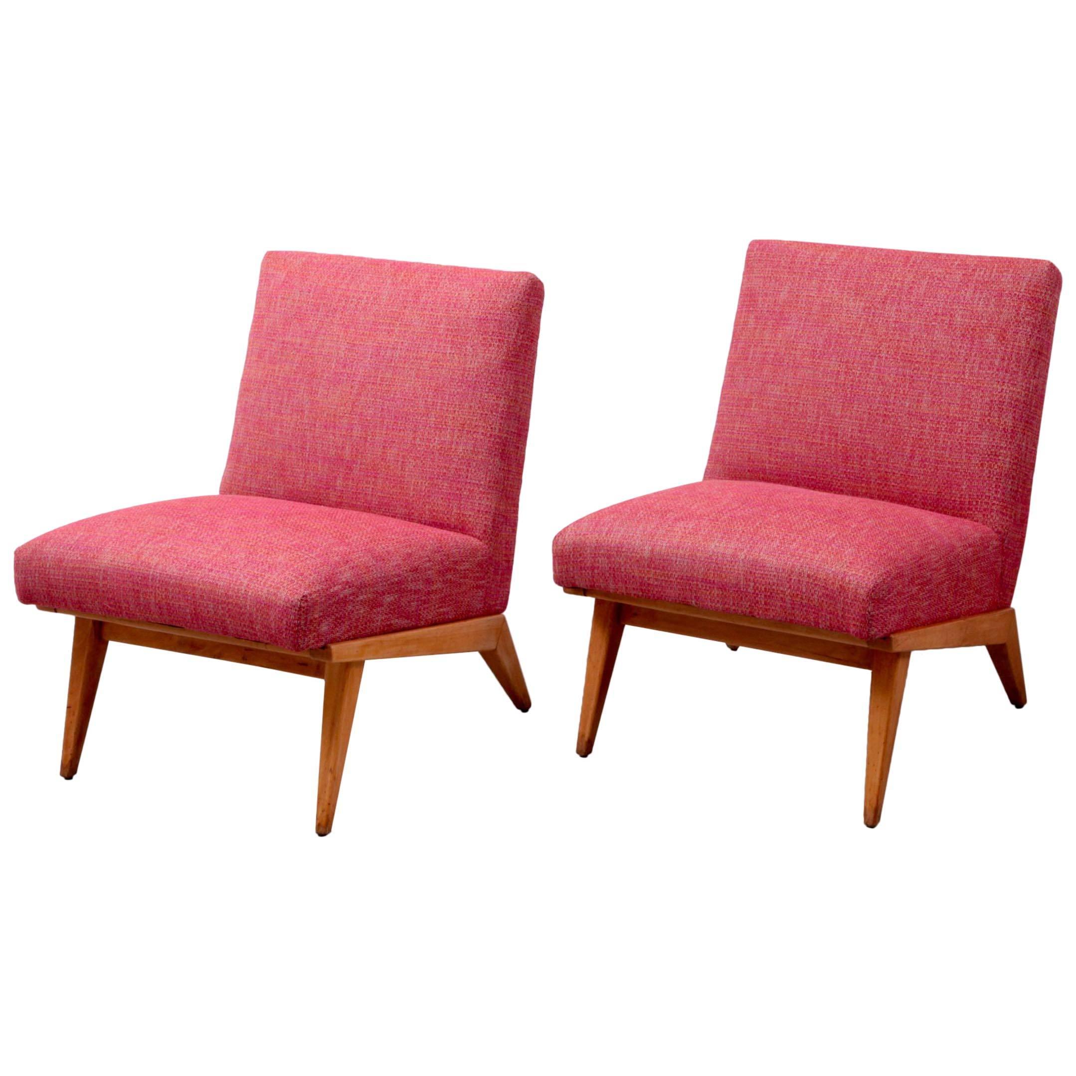 Pair of Jens Risom 21 Chair 1940s USA for Knoll Associates