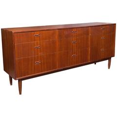 Falster Danish Modern Teak Triple Dresser for Maurice Villency