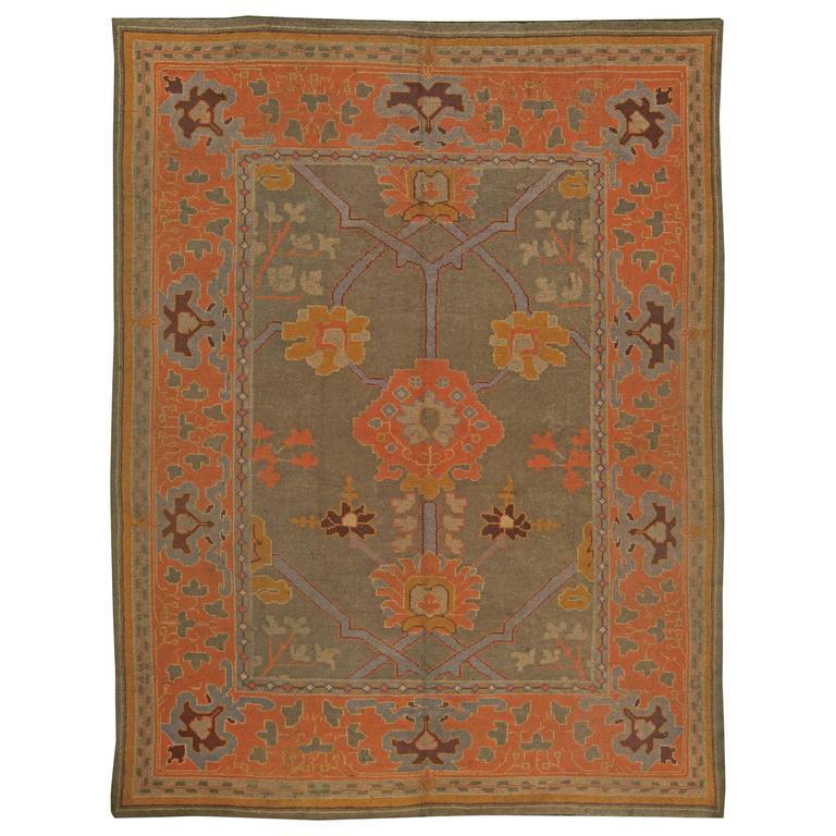 Vintage Arts and Crafts Rug at 1stDibs