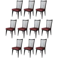 Set of Ten Italian Dining Chairs 6