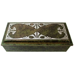 Heintz Art Metal Shop Sterling Silver on Bronze Art Deco Decorative or Cigar Box