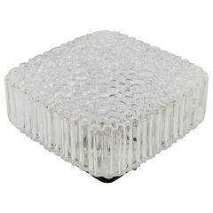 Square Limburg Bubble Textured Flush Mount 4