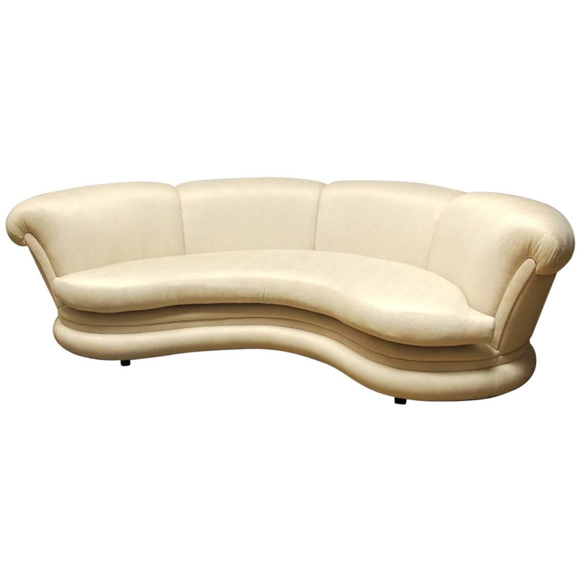 Modern Curvilinear Cloud Style Sofa