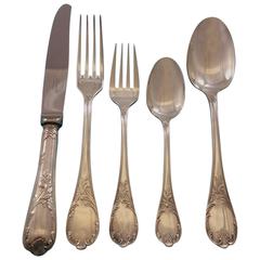 Marly by Christofle French Silver Plate Flatware Set, Four Service, 20 Pieces