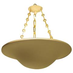 Custom Plaster Chandelier with Brass Chain 8