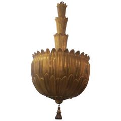 Unusual Giltwood Hand-Carved Fixture 12
