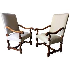 Pair of French Louis XIV Style Armchair