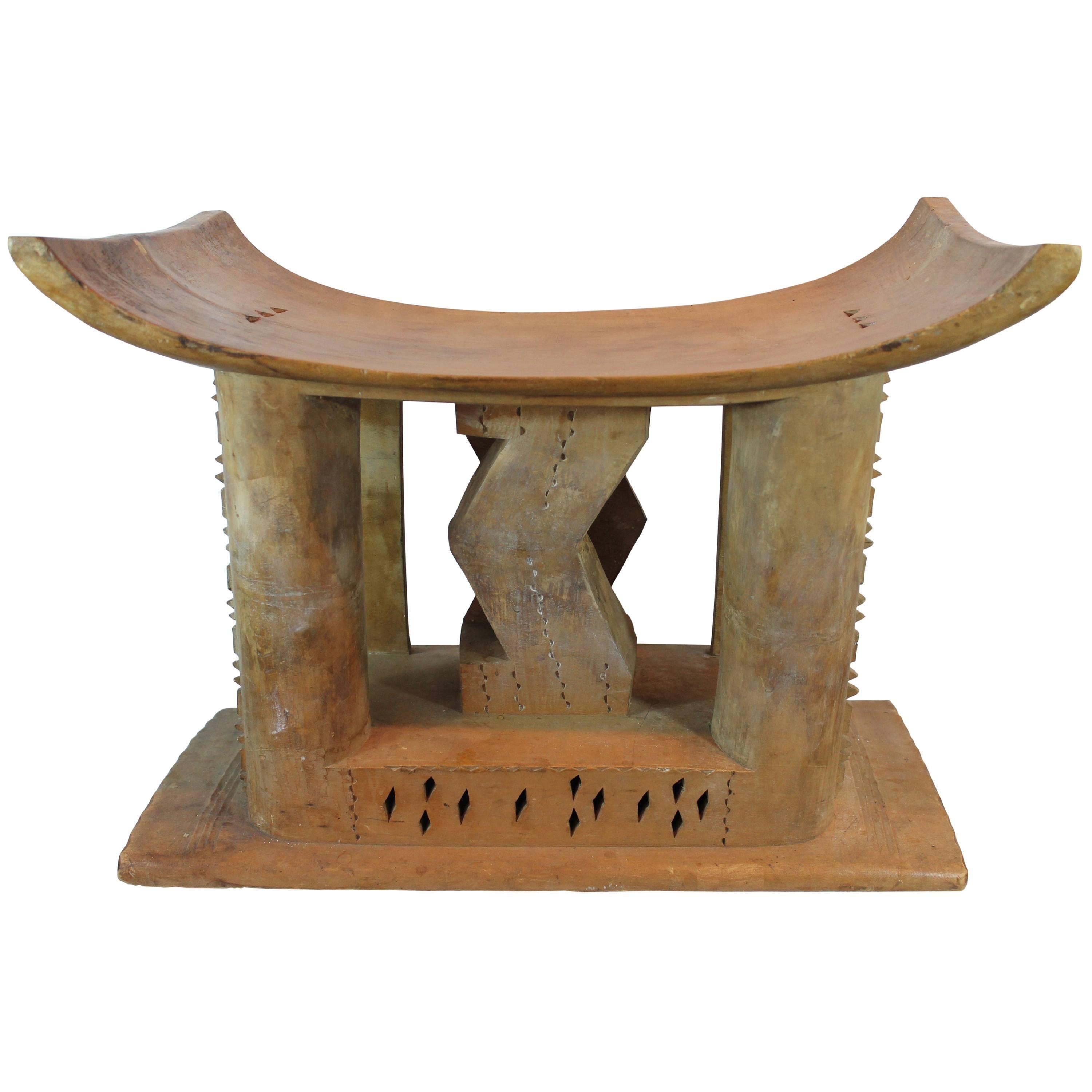 Ashanti Carved Stool For Sale