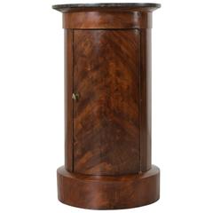 19th Century French Empire Period Mahogany Somneau Drum Table Side Table