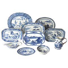 Fine Collection of Blue and White Chinese Export