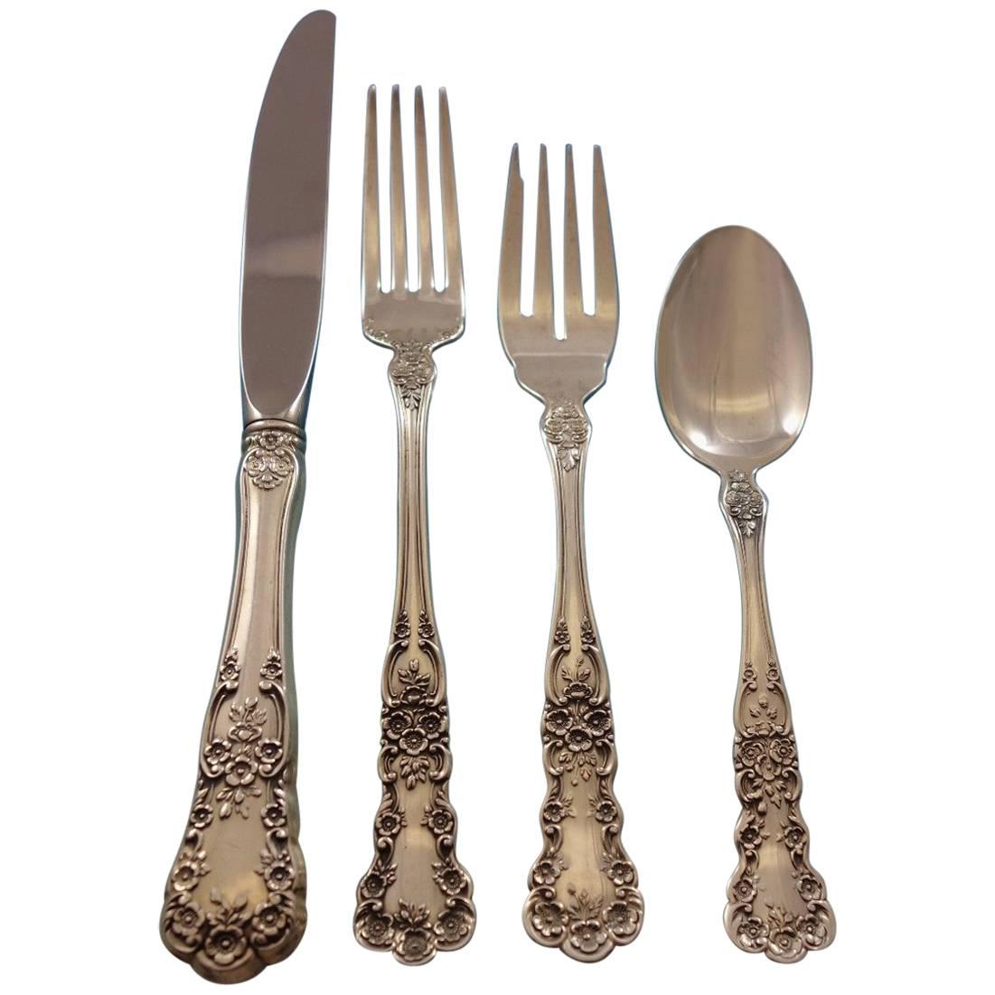 Buttercup by Gorham Sterling Silver Flatware Set Place Size 8 Service 32 Pieces 
