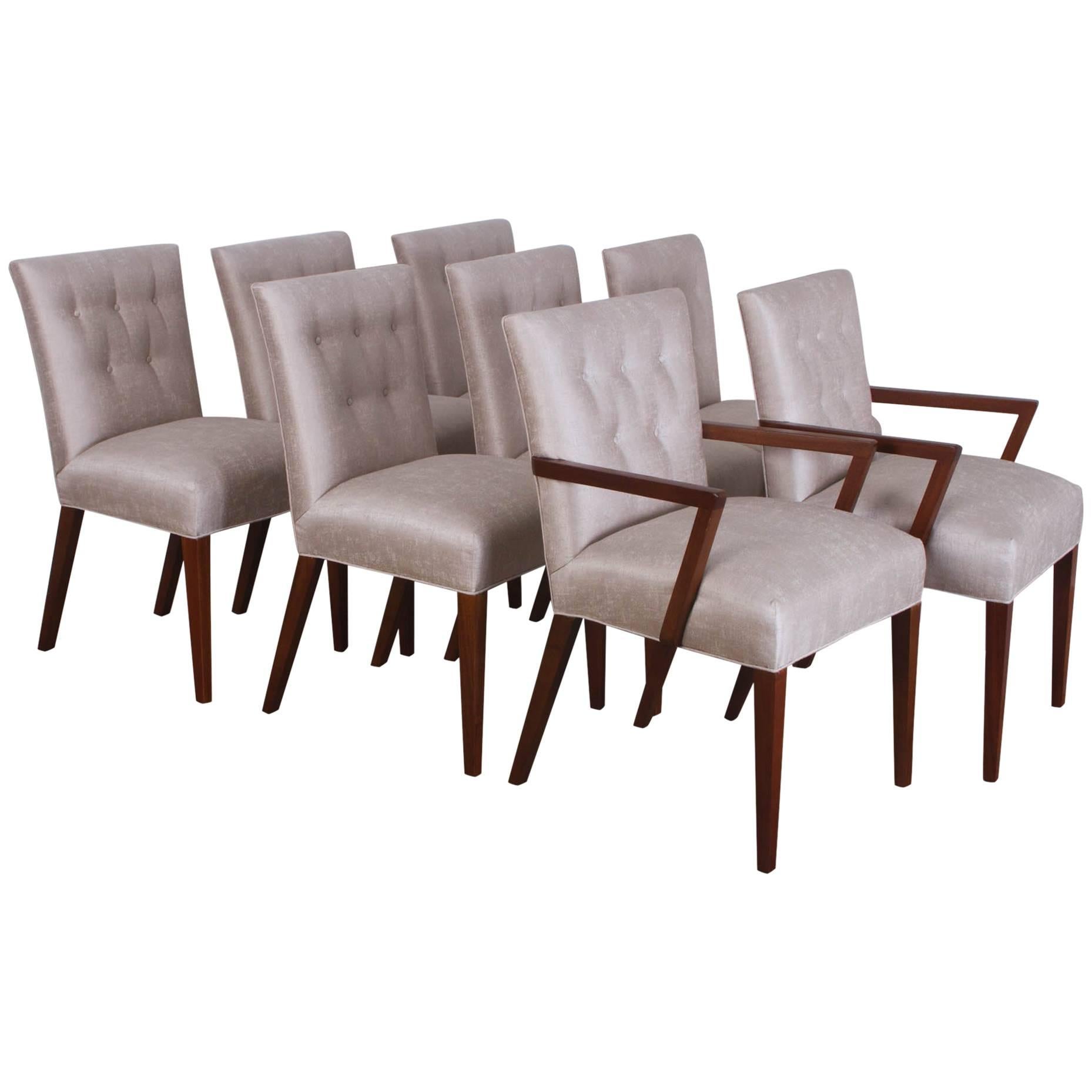 Set of Eight T.H Robsjohn-Gibbings Modern Originals Chairs For Sale