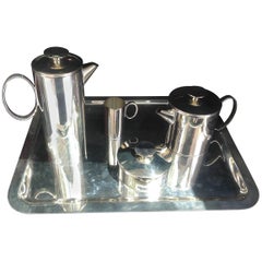 Christofle France Silver Plate Five-Piece Tea Set