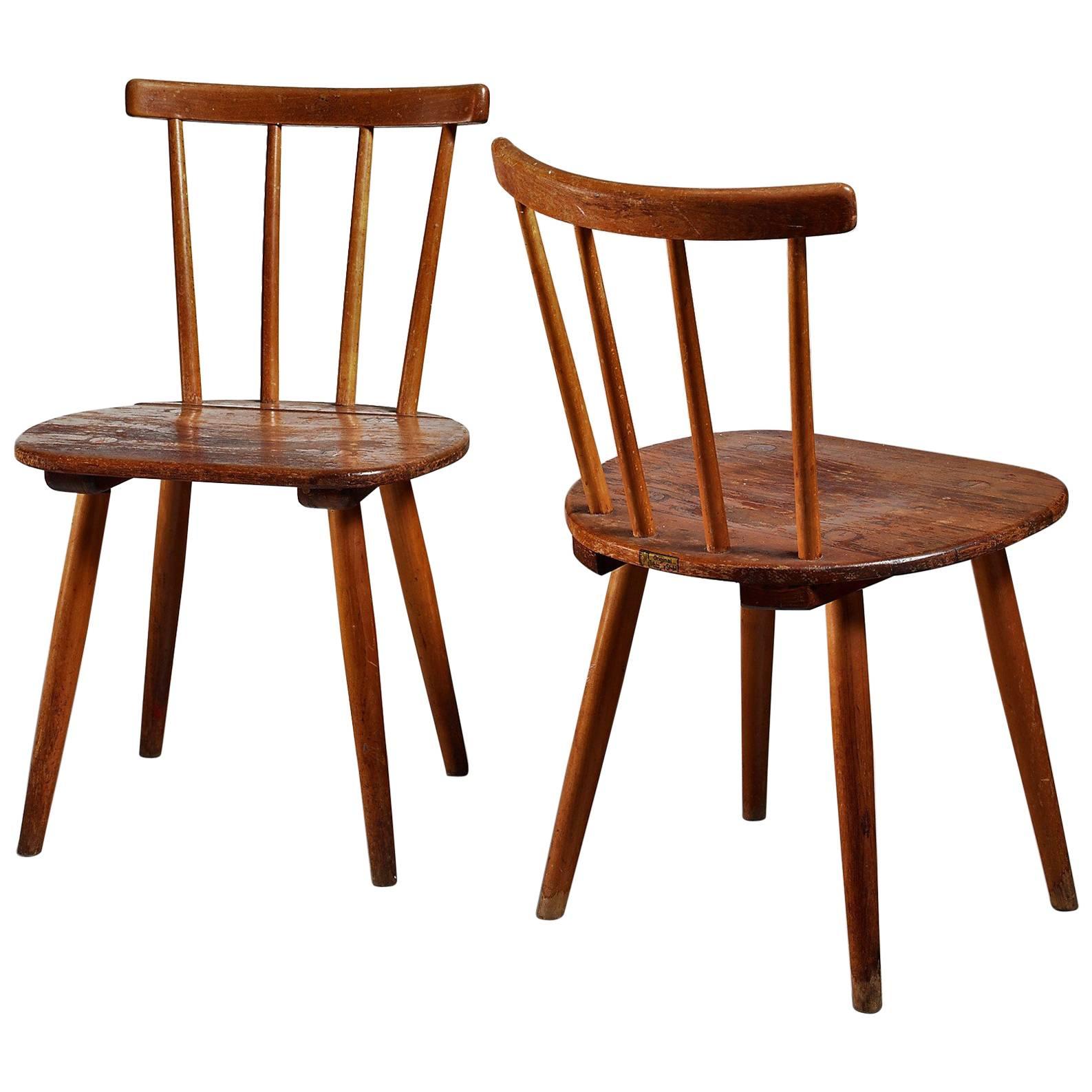 Pair of Tubinger Chairs by Adolf G. Schneck, Germany, 1930s For Sale