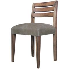 Renzo Contemporary Argentine Rosewood and Leather Side Chair from Costantini 8