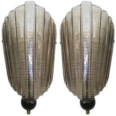 Pair of Murano Glass Wall Sconces 12