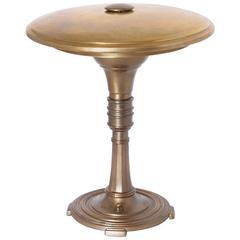 Leroy C. Doane Machine Age Art Deco Brass Sight Light Table or Desk Lamp