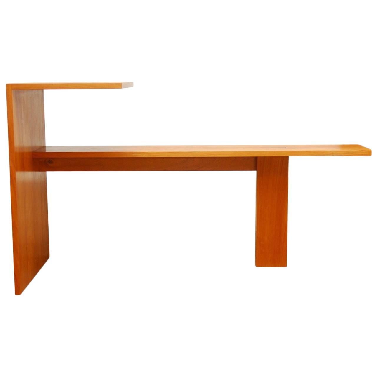 Modern Bench and Writing Table by Ed Clay