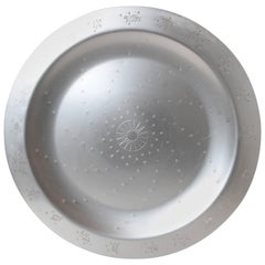 Art Deco Lurelle Guild for Kensington Aluminum 18 Inch "Constellation" Tray