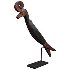 19th-Early 20th Century Hornbill Tribal Offering Dish, Kenyalang, North Borneo 5