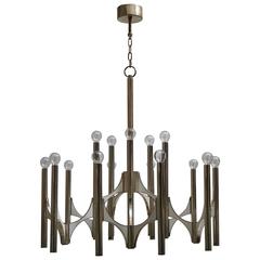 Sciolari Fifteen-Light Chrome Chandelier 12