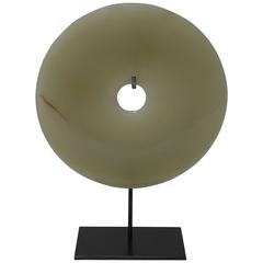 Jade Disc Sculpture, China, Contemporary 1