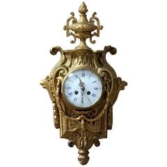 Antique 19th Century Bronze Cartel Clock