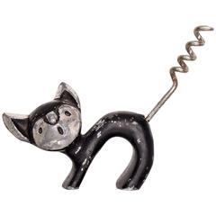 Mid-Century Modern Cat Wine Opener after Walter Bosse Aubock Era 4