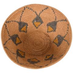 Antique Native American Basket Bowl 8