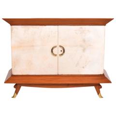 Arturo Pani Cabinet with Parchment Doors Mexican Modernist 12
