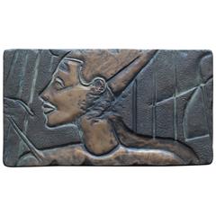 Bronze Nefertiti Plaque 3
